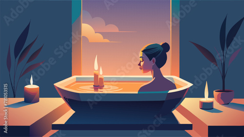 With each deep breath I could feel myself sinking deeper into the warm water my mind becoming still and my body fully at ease as I let myself