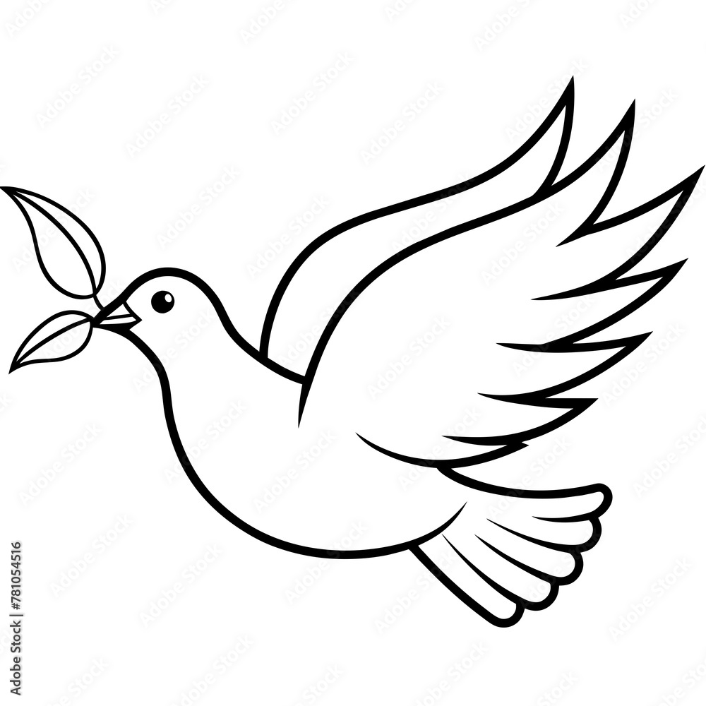 Obraz premium dove of peace vector