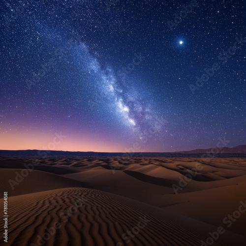 Milky Way over the dunes of Maspalomas, Gran Canaria