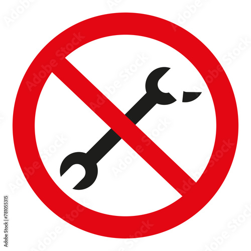 prohibition signs, rules of work in production