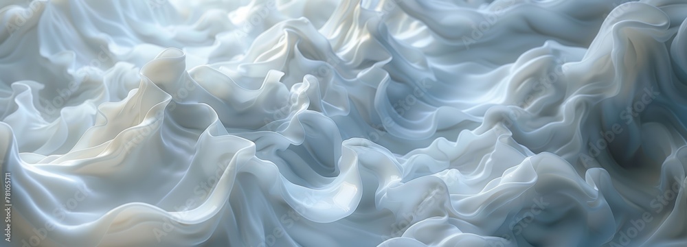 Obraz premium Abstract liquid fluid forms banner with vibrant colors and hues