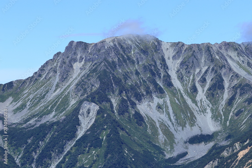 Fototapeta premium Mt.Minamidake seen from Mt.Chogatake