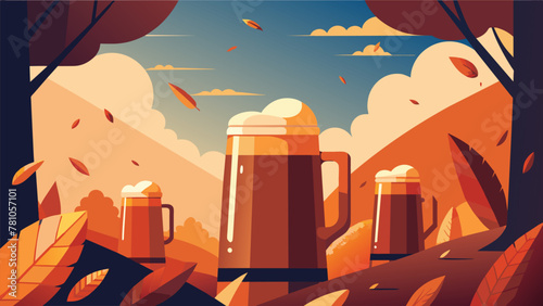 As the leaves begin to change in autumn the crisp air brings out the earthy notes in a batch of homemade beer creating a comforting and warm