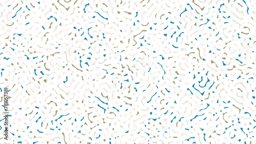 Monochrome Turing reaction background. Abstract diffusion pattern with chaotic shapes. Abstract pattern background. Vector illustration.