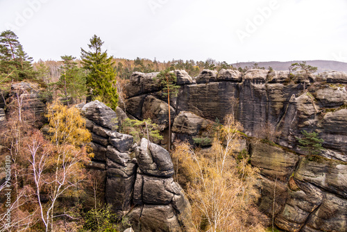 Wallpaper Mural Eine frühlingshafte Wandertour über die Hirschmühle zum Carolafelsen in der Sächsische Schweiz - Schmilka - Sachsen - Deutschland Torontodigital.ca