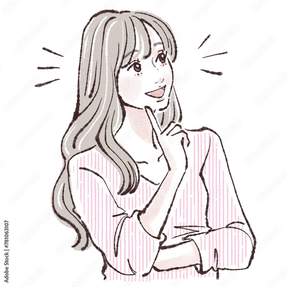 女性・女の子のイラスト素材 女性・女の子のイラスト素材
