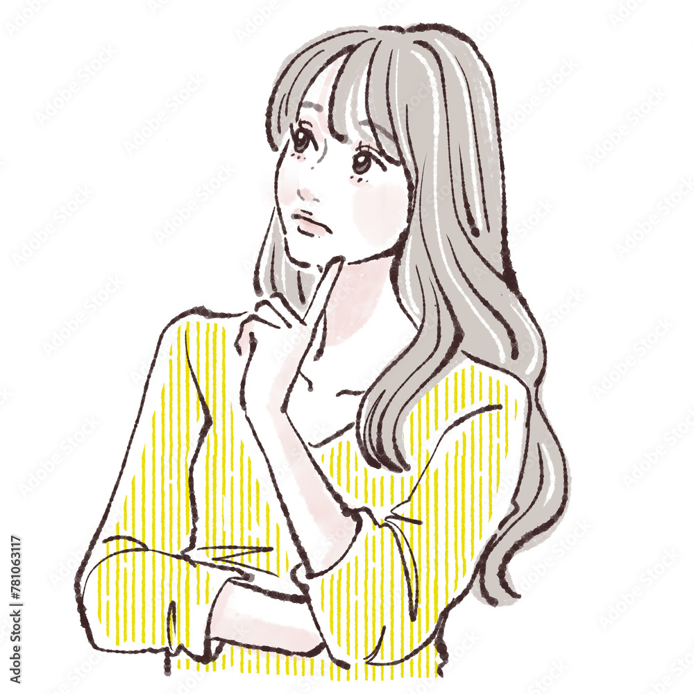 女性・女の子のイラスト素材 女性・女の子のイラスト素材