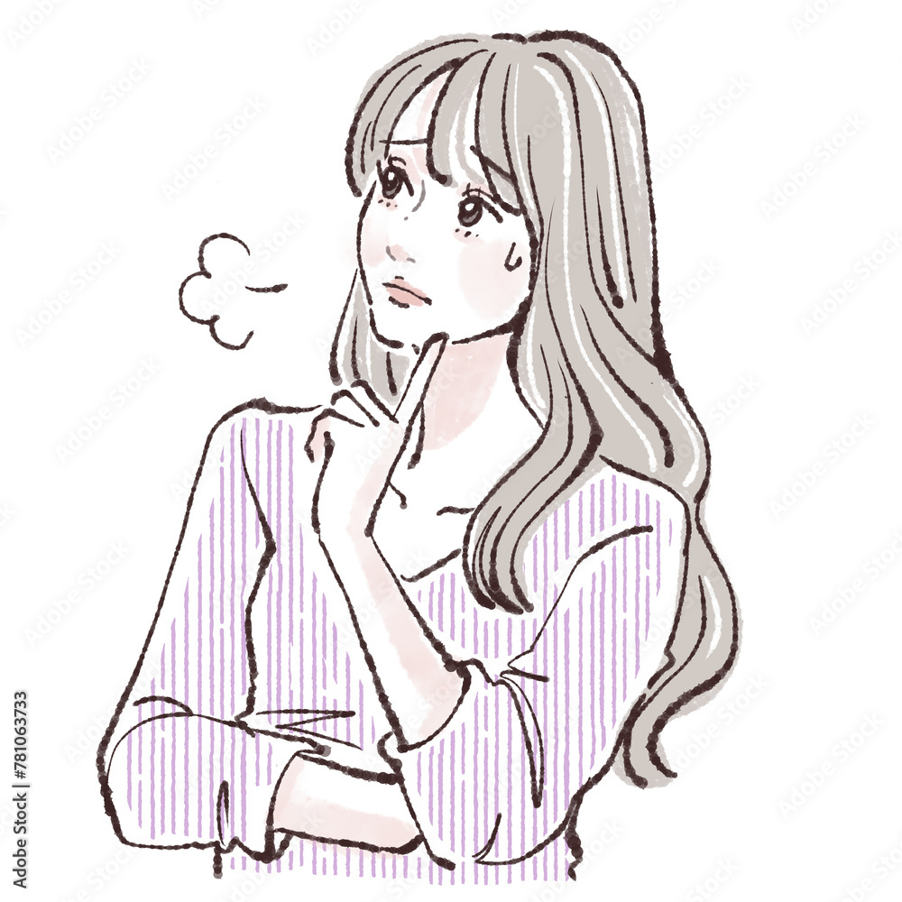 女性・女の子のイラスト素材 女性・女の子のイラスト素材