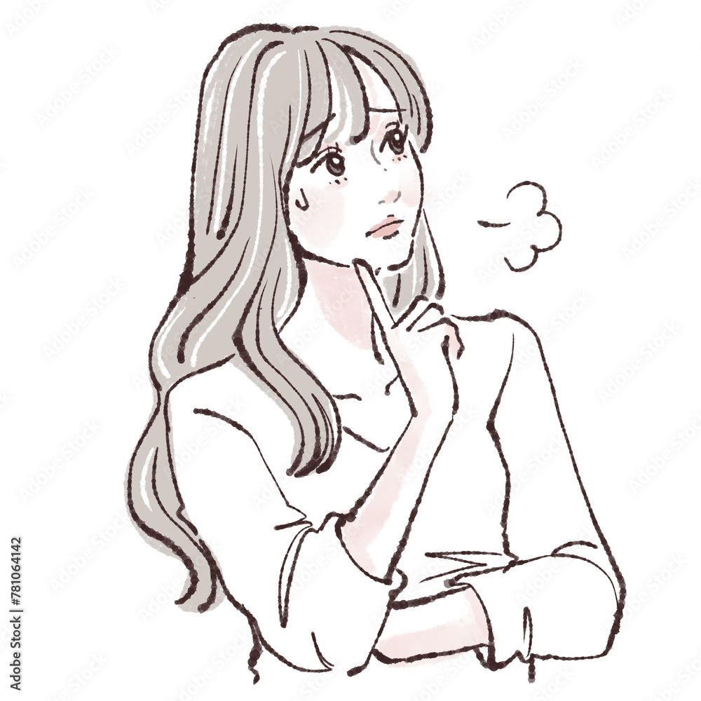 女性・女の子のイラスト素材 女性・女の子のイラスト素材
