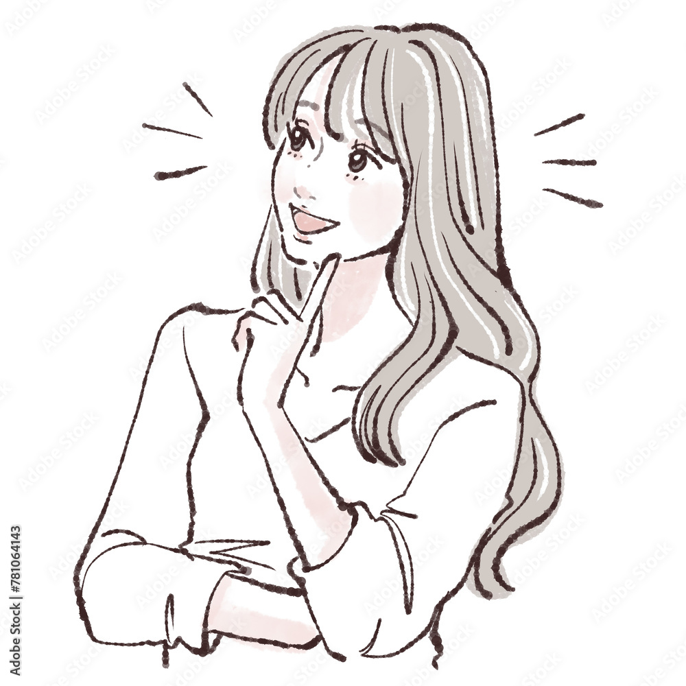 女性・女の子のイラスト素材 女性・女の子のイラスト素材