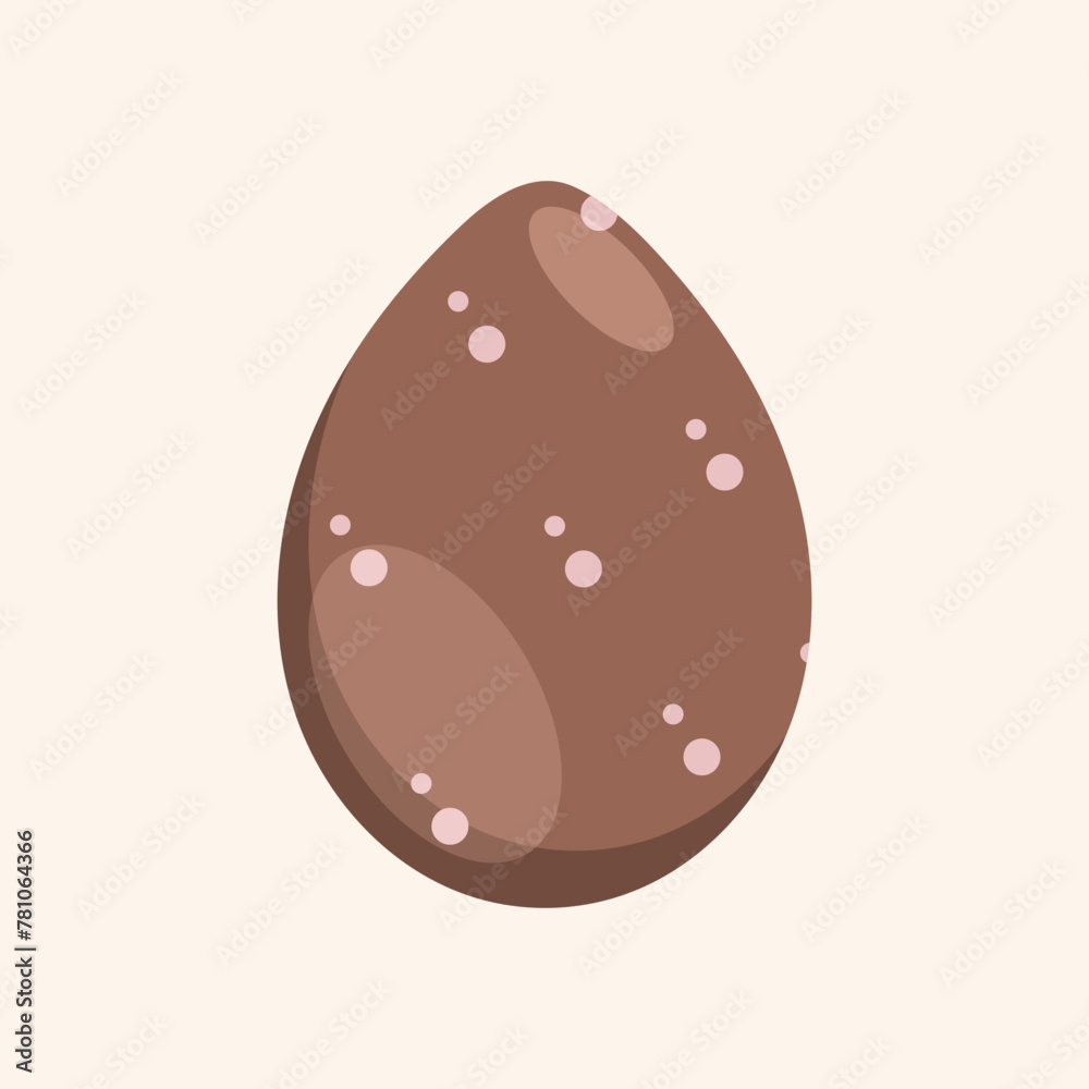 Fototapeta premium Vector illustration of a decorated Easter egg.