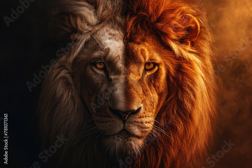 Half lion half human king