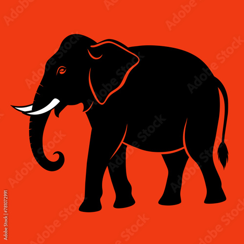 Asian Elephant Silhouette A Majestic Icon of the Wild