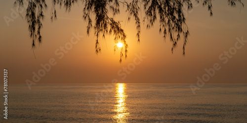 sunset on the beach © arwiyada