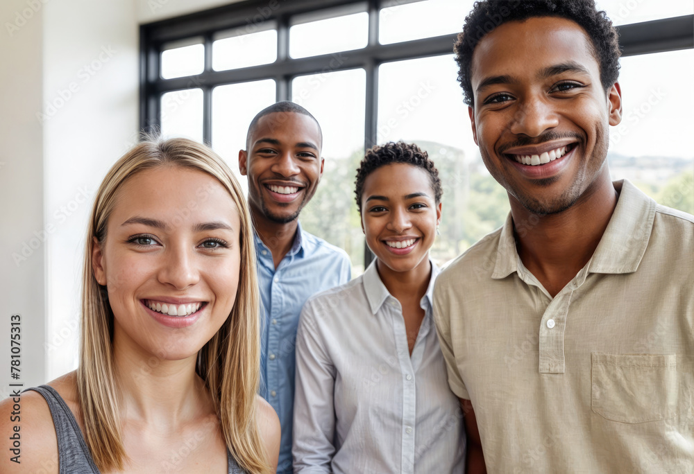 Diverse Colleagues in Office Portrait Diverse Colleagues in Office Portrait