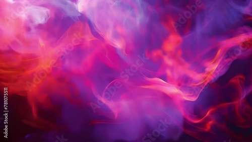 In this surreal smokescape bold streaks of red pink and purple dance and twirl in a dazzling display of color. photo