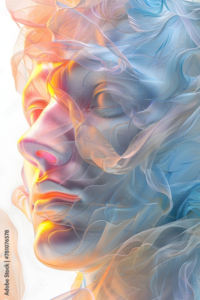Watercolor Brilliance of Obscure Thoughts A Surreal and Cinematic Hyper Detailed Digital