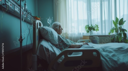 senior male patients share their rooms with fellow individuals afflicted by longstanding health conditions photo