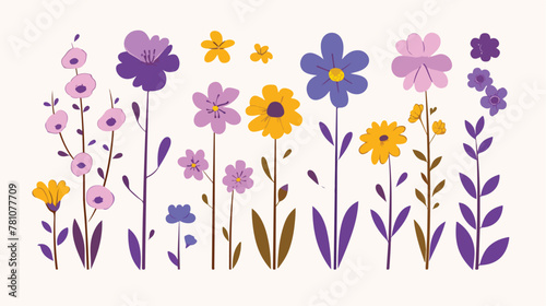 Flower icon vector image with white background 2d f