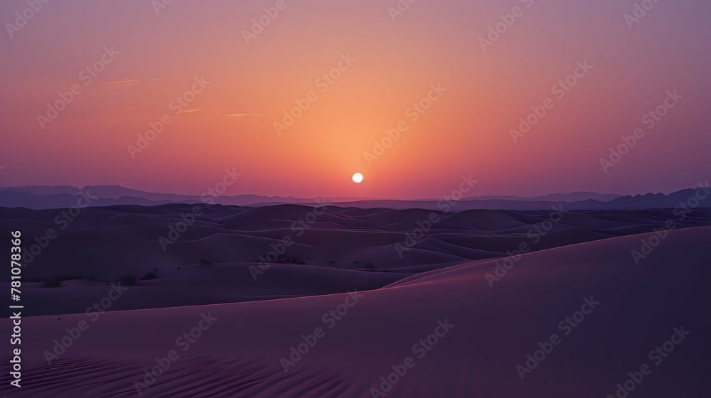 Sunset Serenity in the Dunes./n