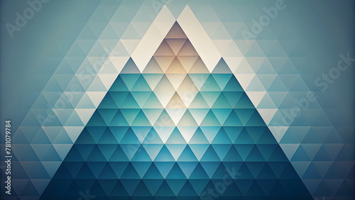 Seamless Triangle Geometric Vintage Texture Pattern photo