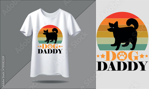 dog daddy t shirt design