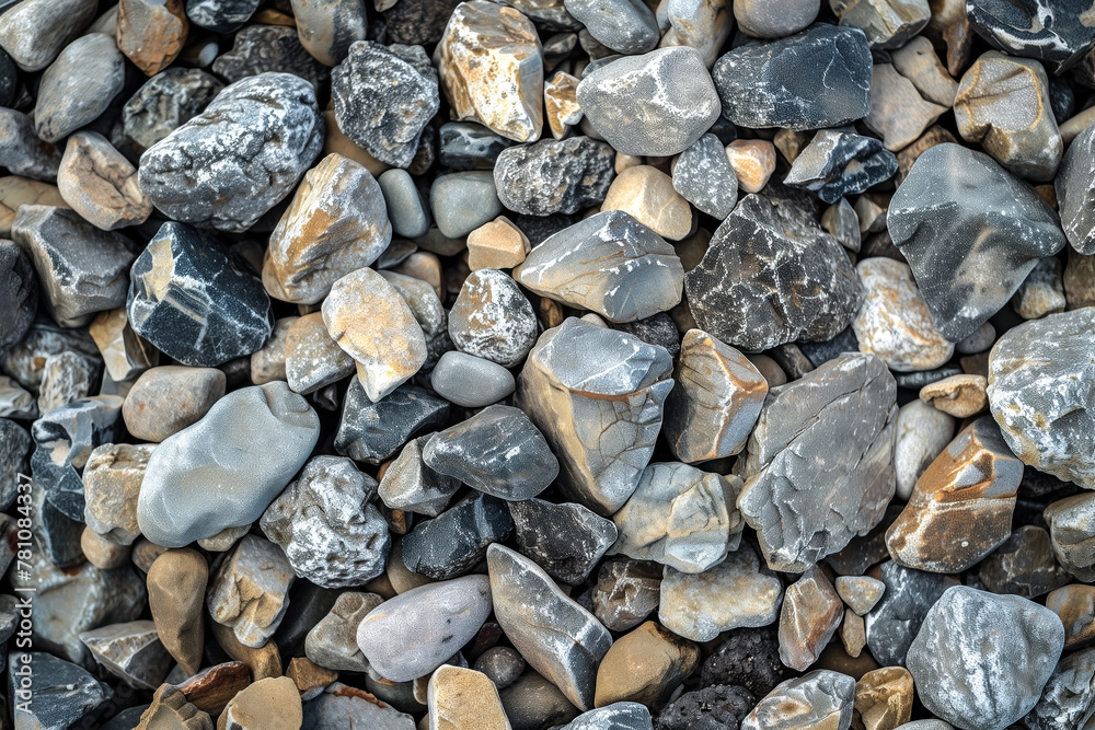 Texture of multicolored pebbles Texture of multicolored pebbles