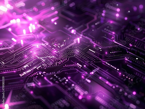 Abstract purple tech background, modern backdrop