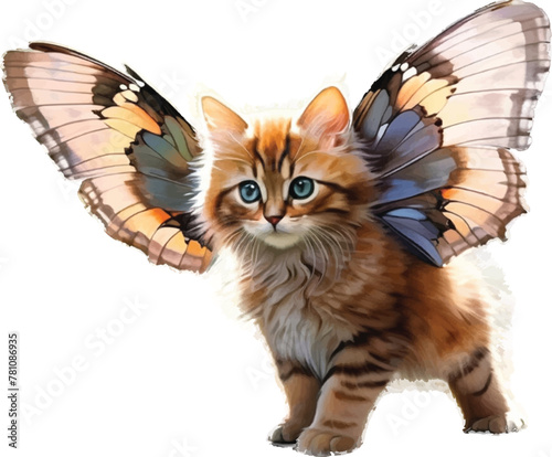 fairy cat vector