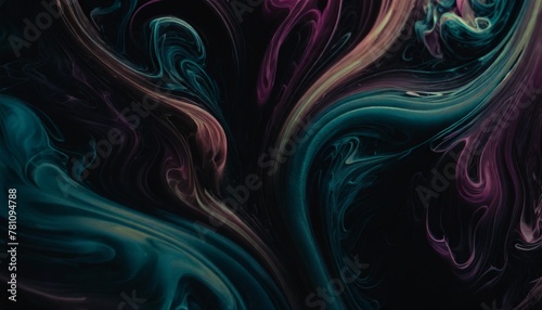psychedelic multicolored abstract background with swirls fluids found liquify psychedelia illustration generative ai photo