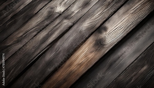 wooden parket as texture in grey black vintage appearance oblique structure photo
