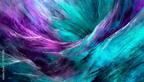 abstract turquoise blue and purple illustration for decoration on fantasy and fashion concept