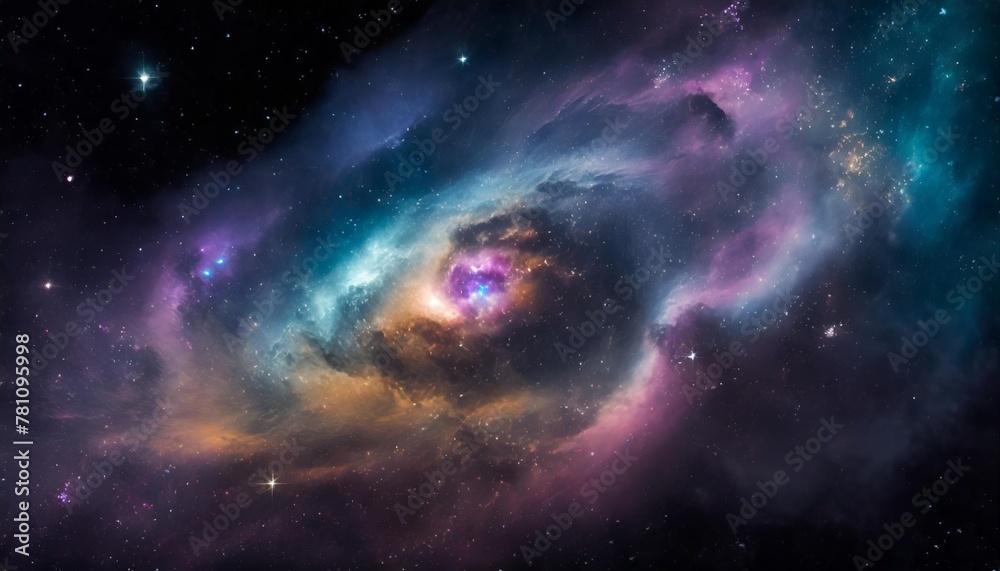 nebula a cosmic masterpiece of vibrant colors and swirling gases it embodies the celestial birthplace of stars capturing the awe inspiring beauty of the universe generative ai