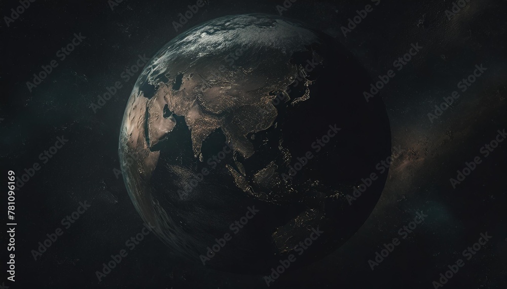planet map from space