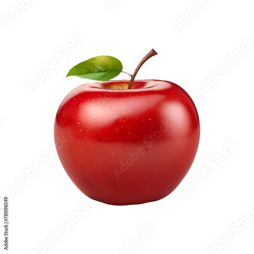 Transparent Red Apple.