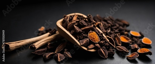 Wallpaper Mural Clove on a black background Torontodigital.ca