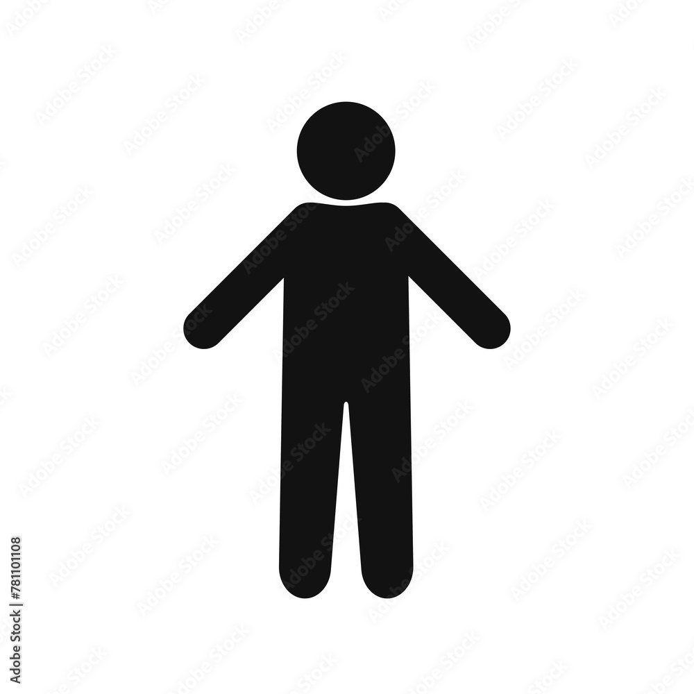Man icon vector PNG. Black human or person icon. Profile or account sign glyph. People symbol filled PNG Man icon vector PNG. Black human or person icon. Profile or account sign glyph. People symbol filled PNG