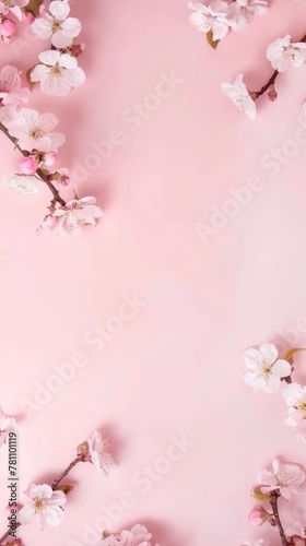 pink cherry blossom background