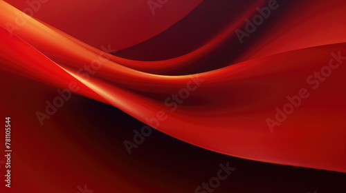 Red abstract smooth wave background. Contemporary design for wallpaper