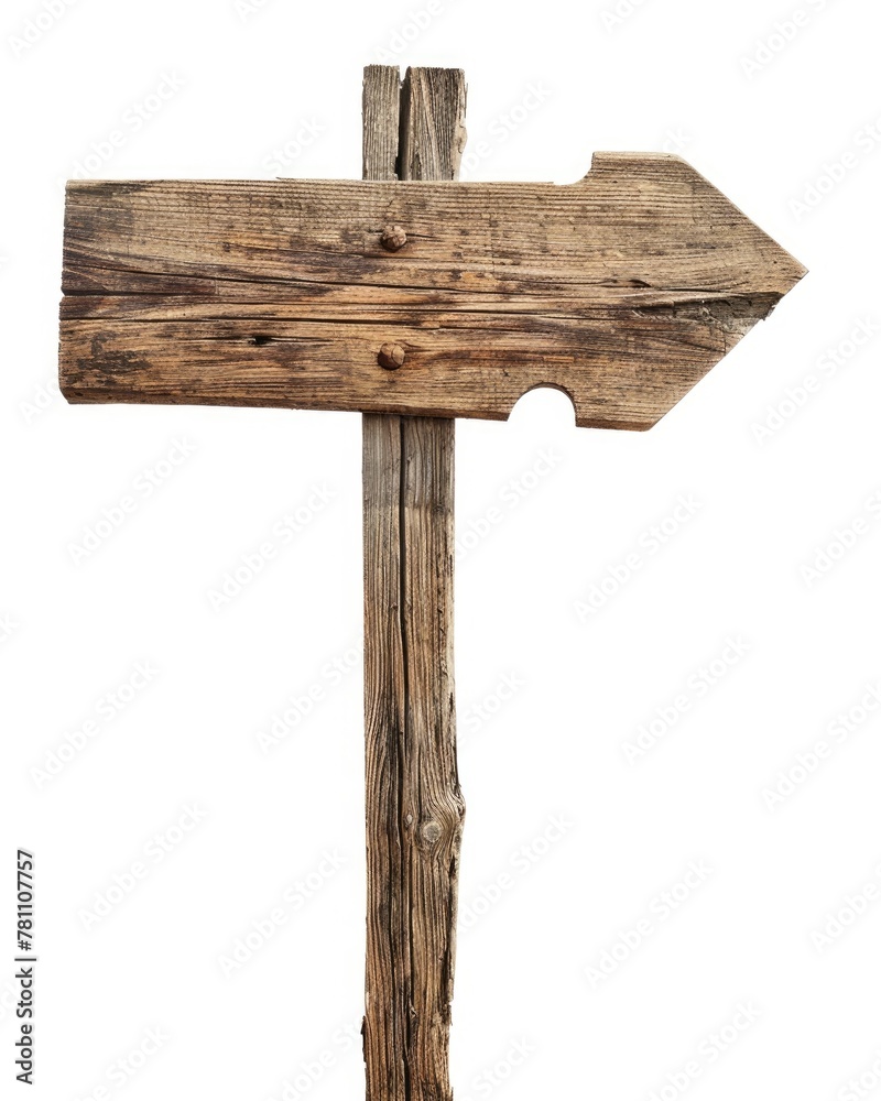 Wooden Arrow Sign Post - Isolated Road Signpost on Brown Wood Background. Perfect as Billboard or Banner Advertising Wooden Arrow Sign Post - Isolated Road Signpost on Brown Wood Background. Perfect as Billboard or Banner Advertising