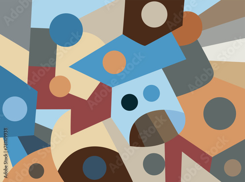 colorful abstract art for wall decoration

