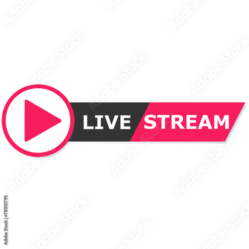 Live Webinar Button label, online Webinar
