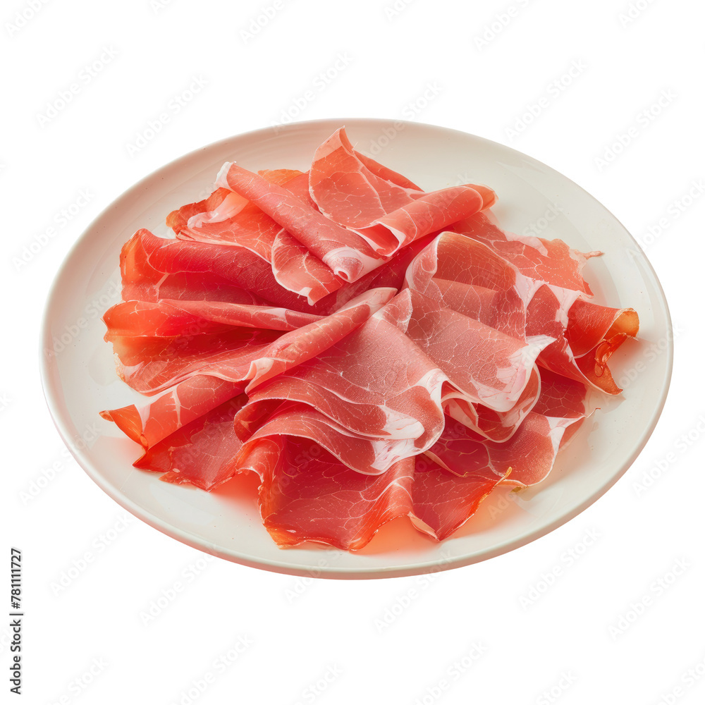 Meat plate on Transparent Background