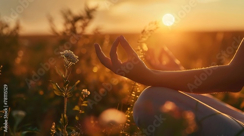 The gentle arc of a yoga pose performed at sunrise