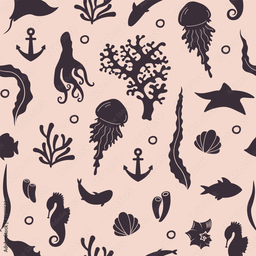 ocean life pattern