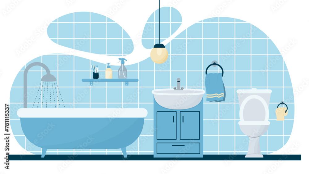 bathroom interior illustration bathroom interior illustration