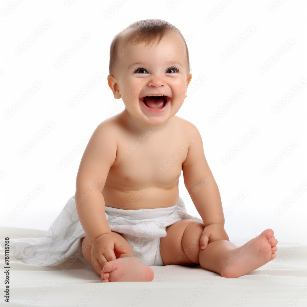 Pure Bliss: A Joyful Baby's Studio Portrait Pure Bliss: A Joyful Baby's Studio Portrait