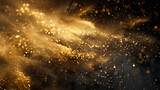 A captivating dance of golden grains in motion, a spectacle of natural art, AI Generative.