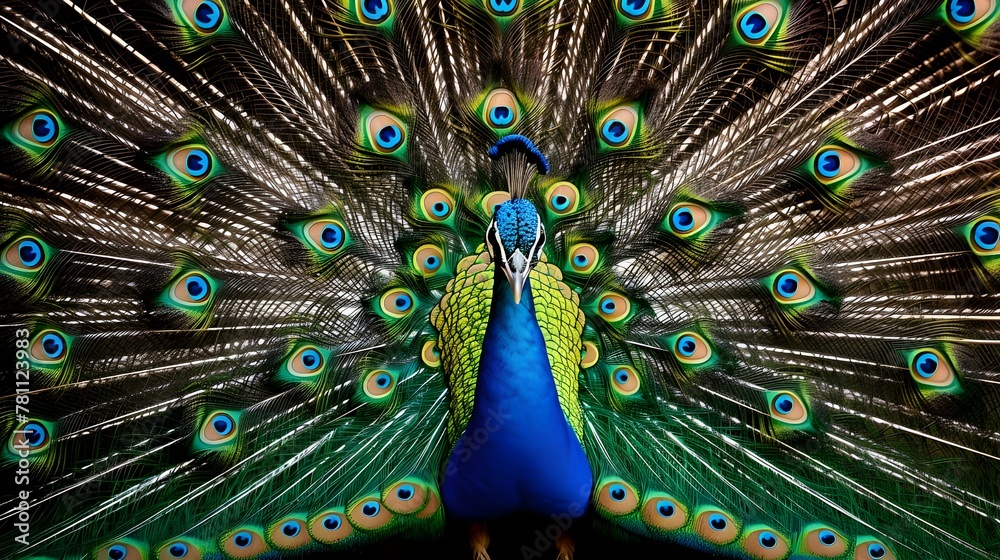 Fototapeta premium peacoock wings sharp images. Ai Generative Free Photo 