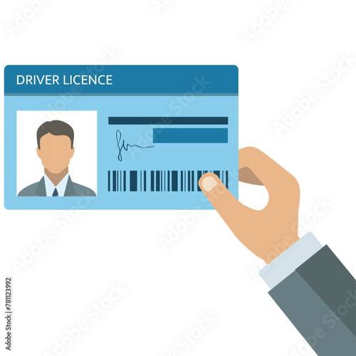 Id card icon diver licence